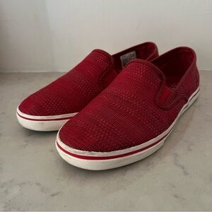 Ralph Lauren Red Slip On Shoes Loafers